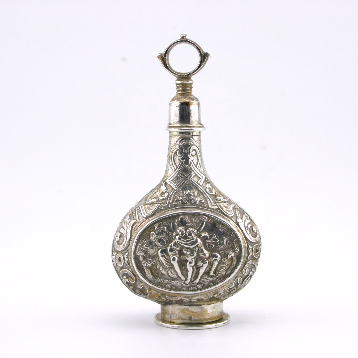 French Silver Scent Bottle And Vinaigrette, Circa 1720-photo-3