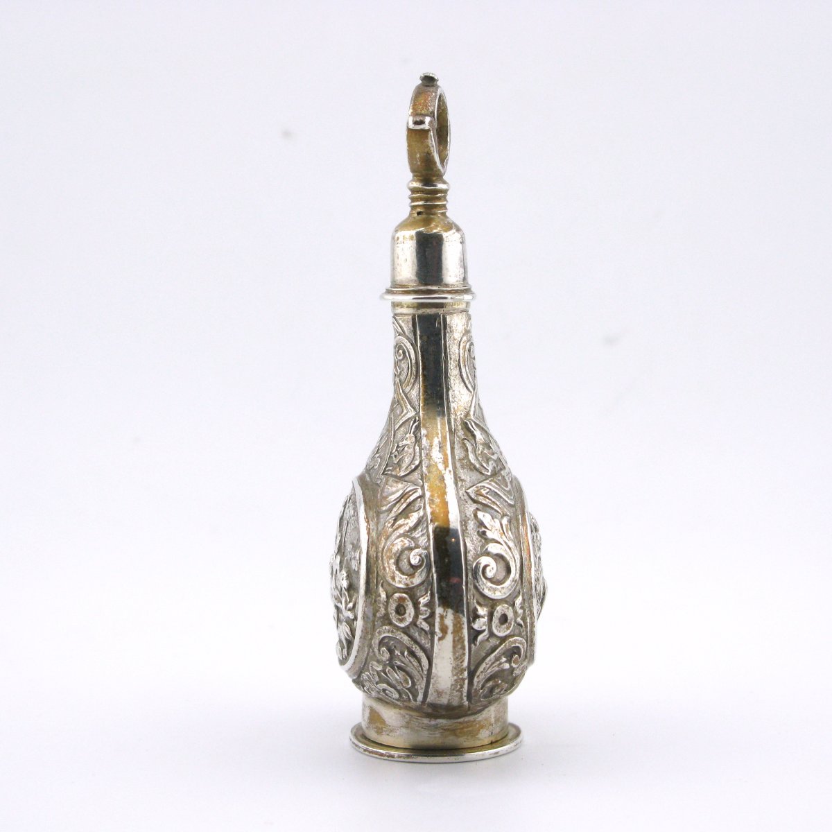 French Silver Scent Bottle And Vinaigrette, Circa 1720-photo-4