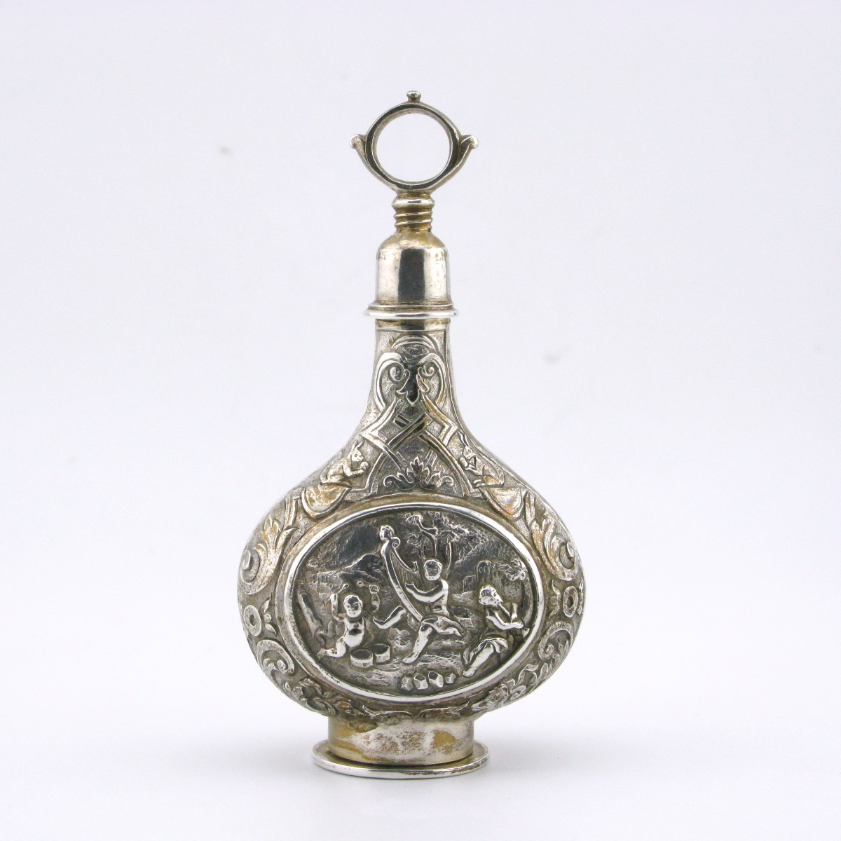 French Silver Scent Bottle And Vinaigrette, Circa 1720