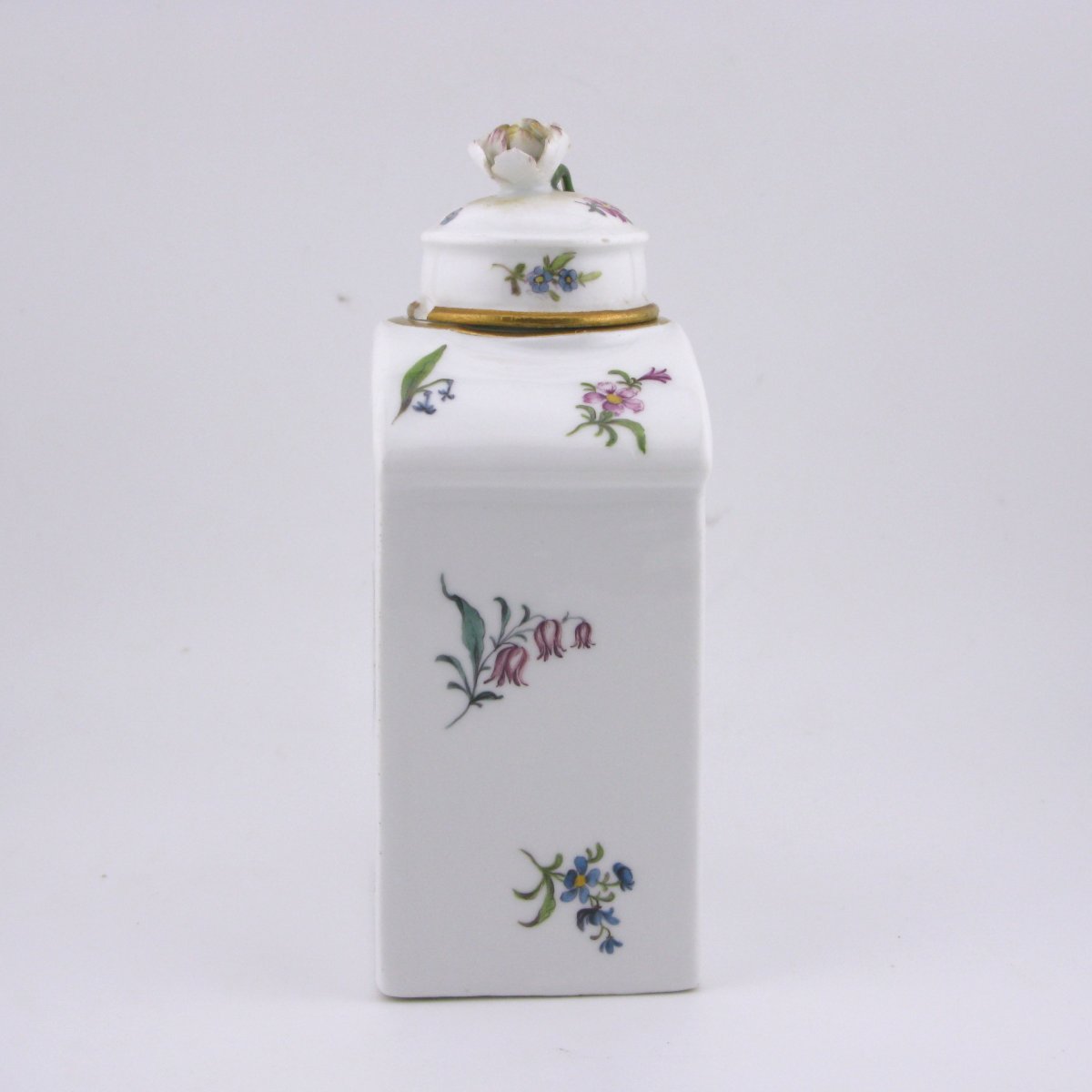 18th-century Meissen Porcelain Tea Caddy With Cover, C.1750-photo-4