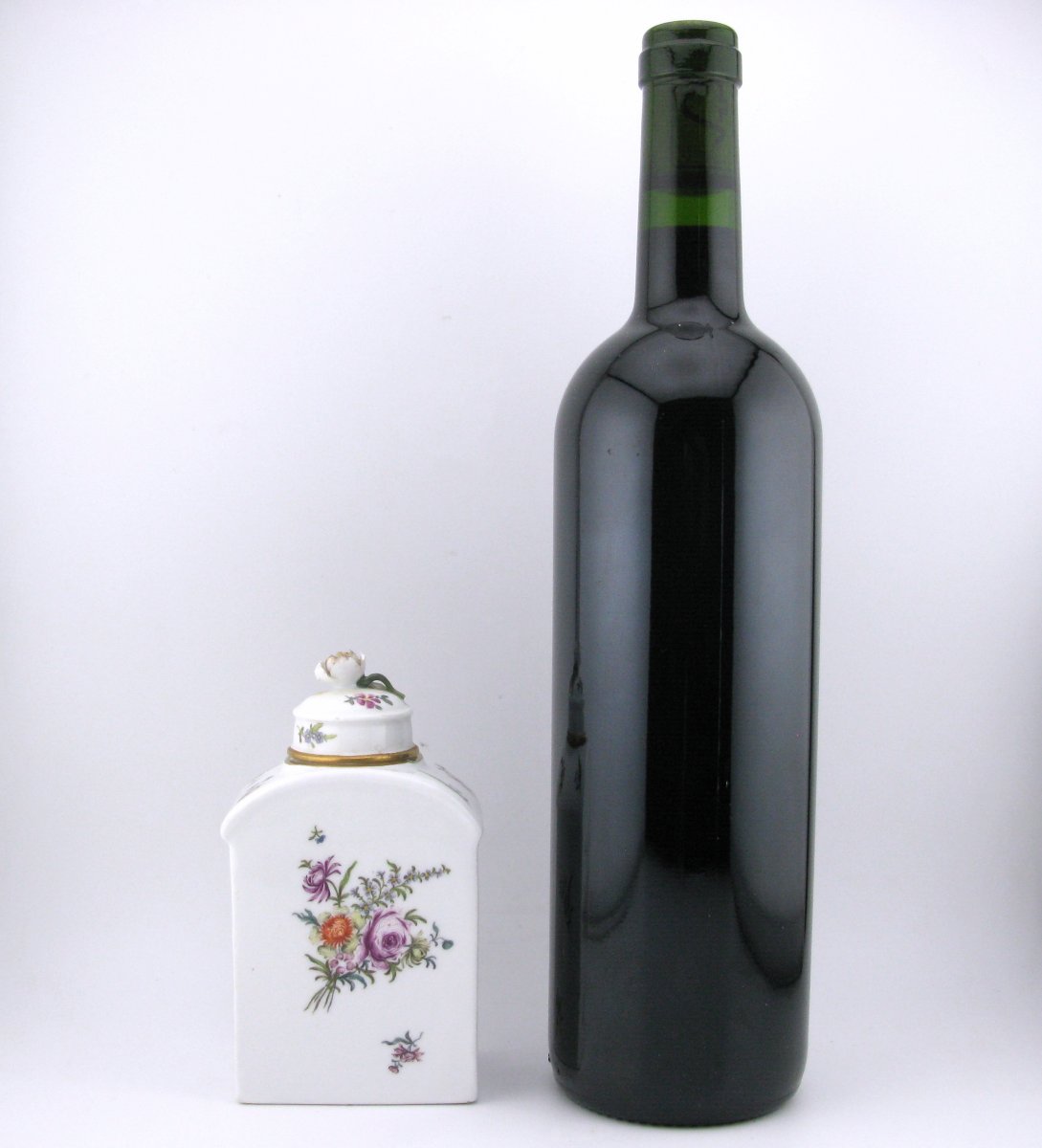 18th-century Meissen Porcelain Tea Caddy With Cover, C.1750-photo-5