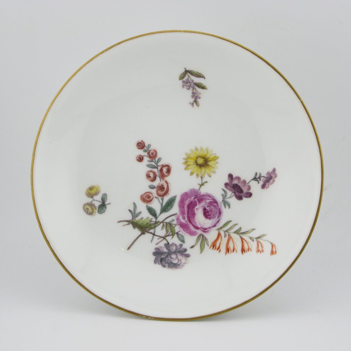 Meissen Porcelain Cup And Saucer, 18th Century, Circa 1750-photo-2