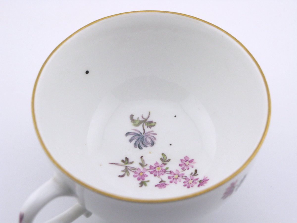Meissen Porcelain Cup And Saucer, 18th Century, Circa 1750-photo-6