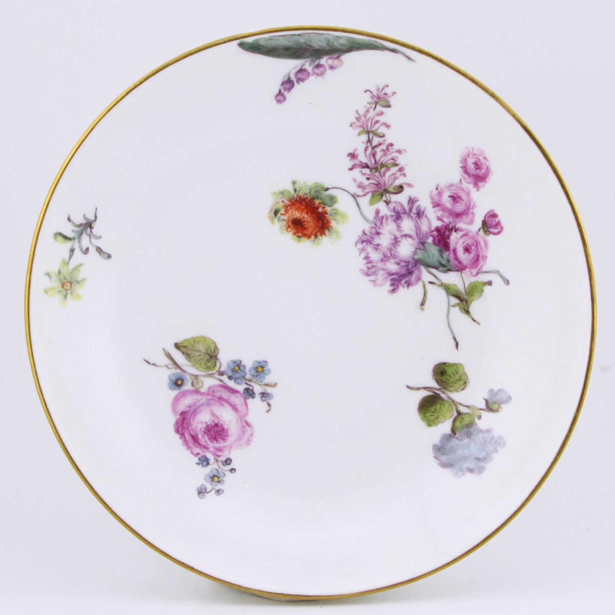 Tasse et soucoupe en porcelaine de Meissen, XVIIIe siècle, vers 1750-photo-4