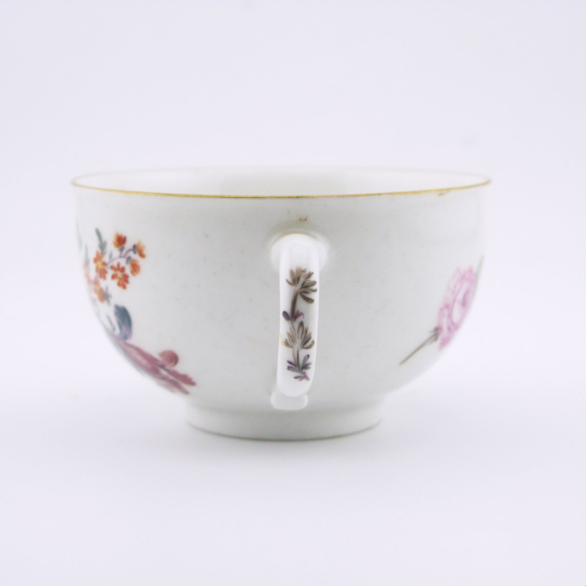 Tasse et soucoupe en porcelaine de Meissen, XVIIIe siècle, vers 1750-photo-3