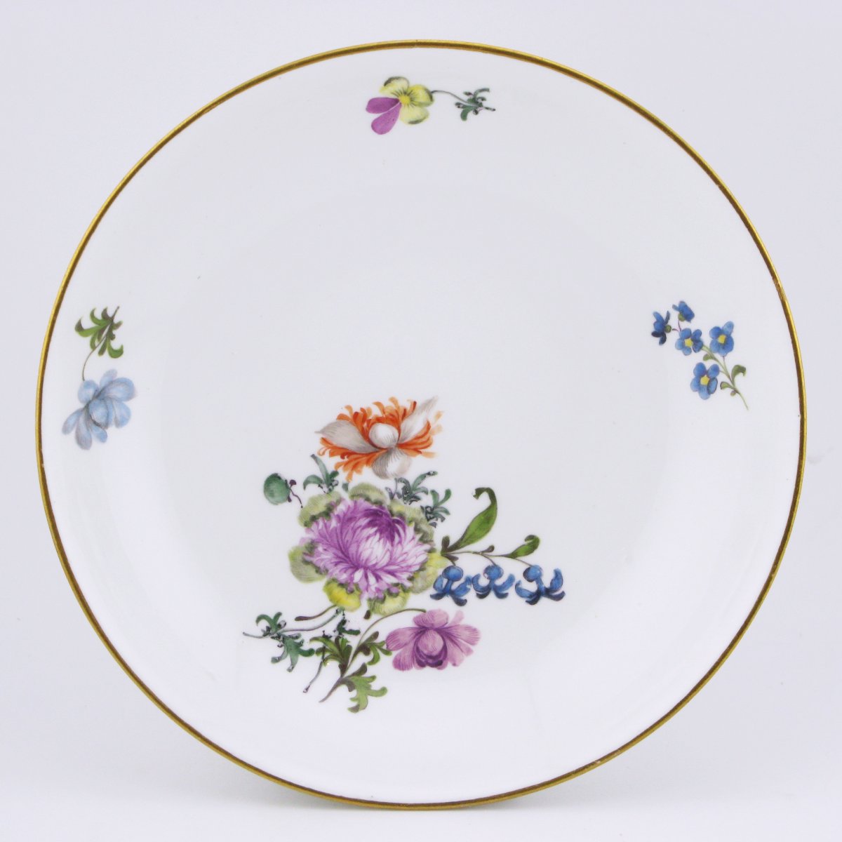 Tasse et soucoupe en porcelaine de Meissen, XVIIIe siècle, vers 1750-photo-4