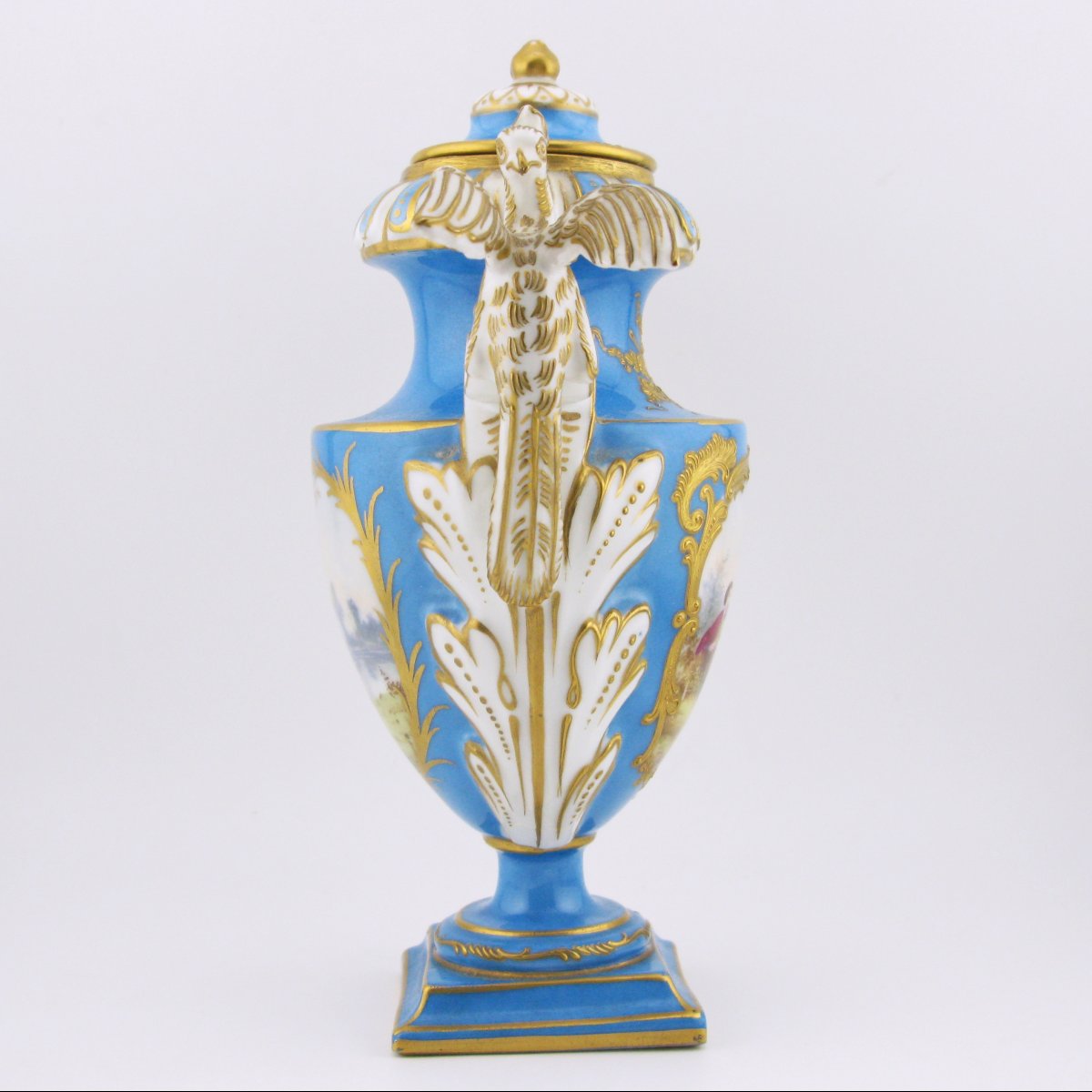 19th-century Sevres-style French Porcelain Vase With Cover-photo-4