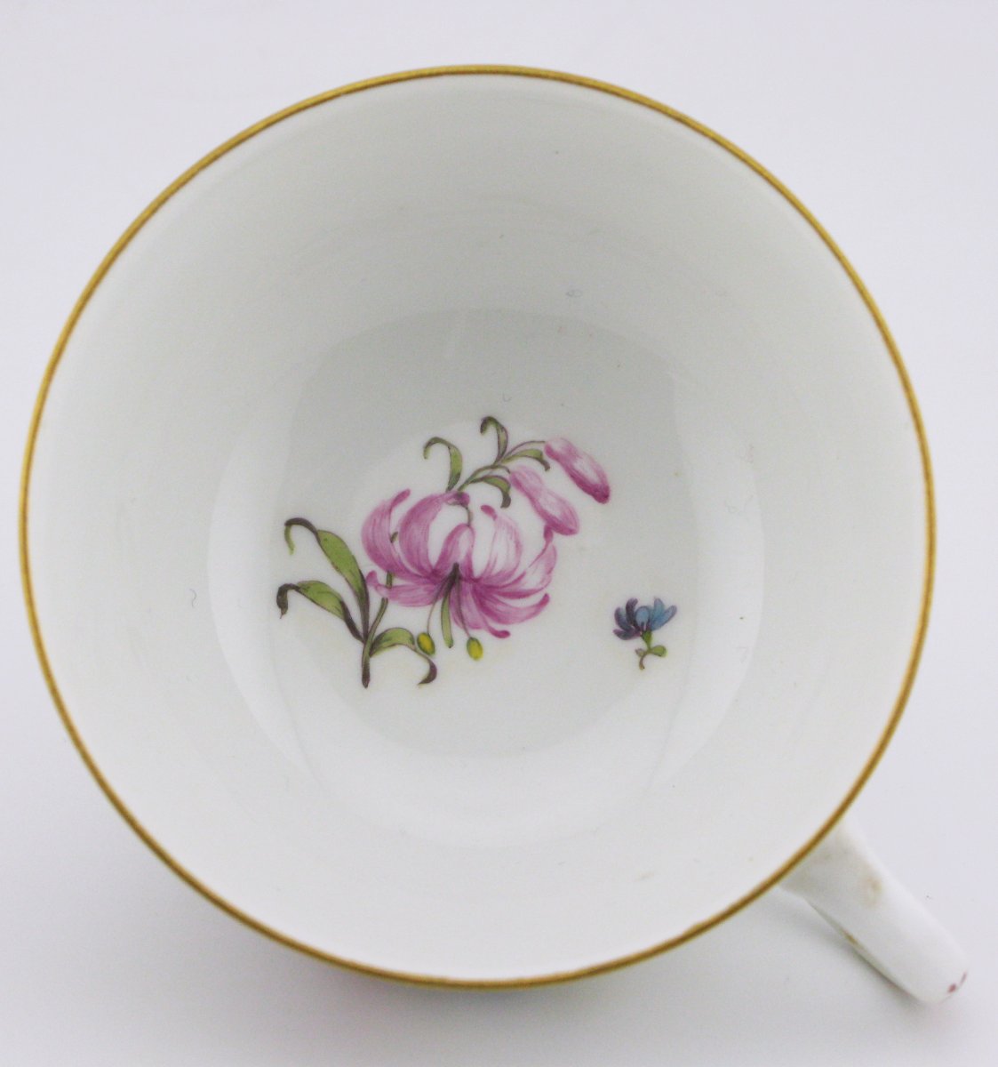 Tasse et soucoupe en porcelaine de Meissen, XVIIIe siècle, vers 1750-photo-5
