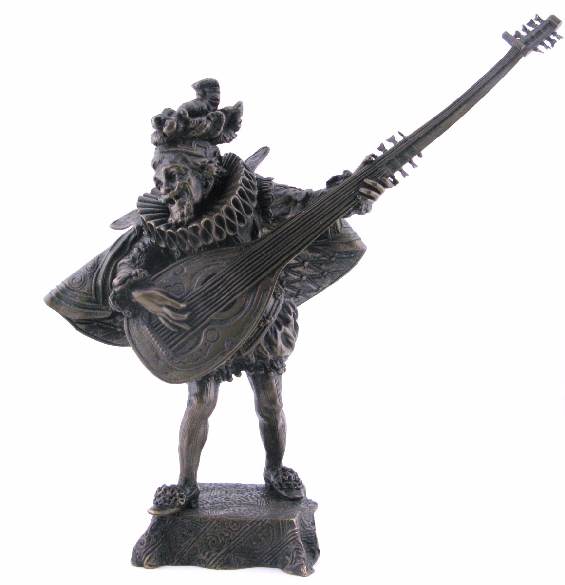 Antonio Pandiani (Italien, 1838-1928) : sculpture ancienne en bronze « Rigoletto Milano »-photo-2