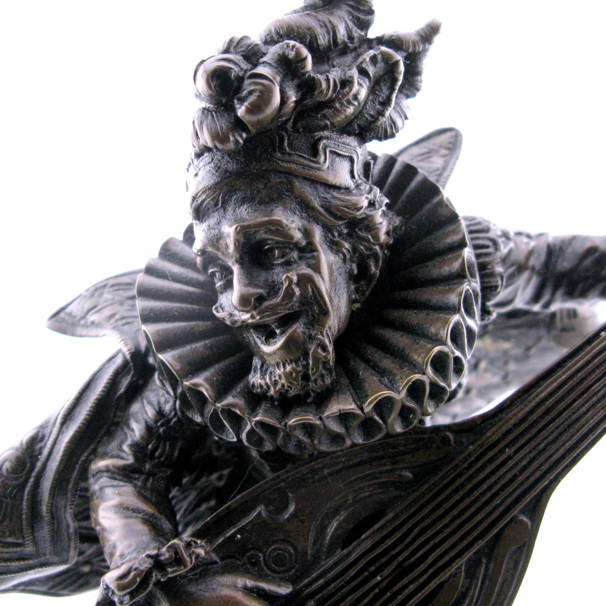 Antonio Pandiani (Italien, 1838-1928) : sculpture ancienne en bronze « Rigoletto Milano »-photo-6