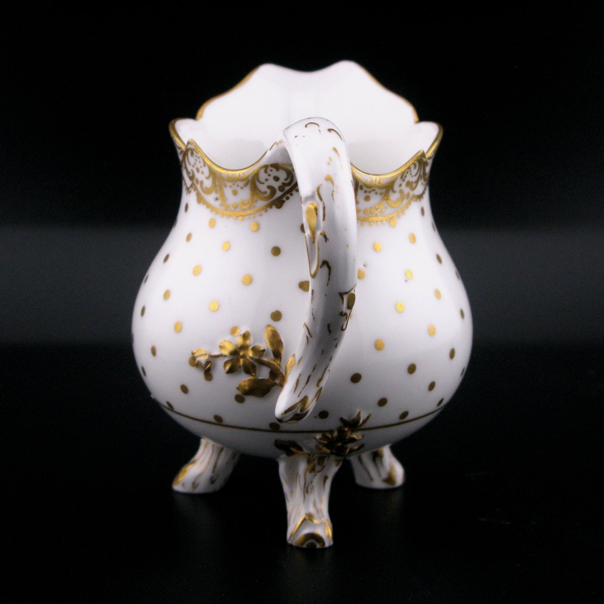 Antique Sèvres-style Porcelain Milk Jug With Tripod Feet-photo-2