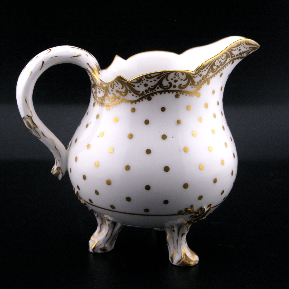 Antique Sèvres-style Porcelain Milk Jug With Tripod Feet-photo-3
