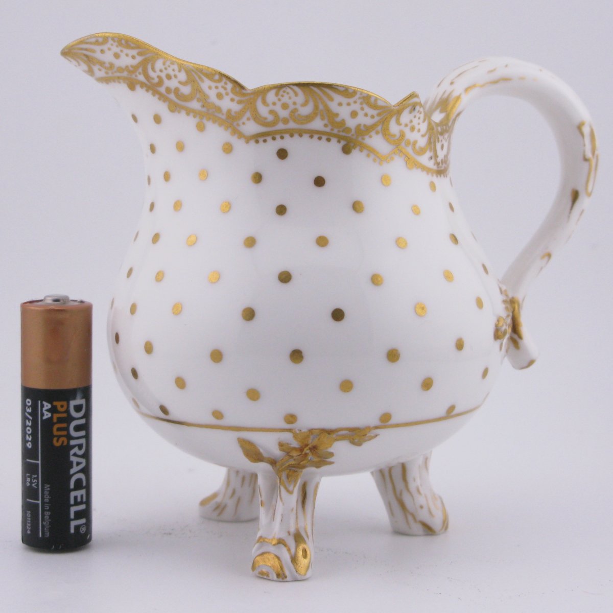 Antique Sèvres-style Porcelain Milk Jug With Tripod Feet-photo-3