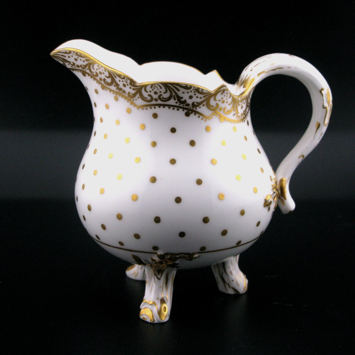 Antique Sèvres-style Porcelain Milk Jug With Tripod Feet
