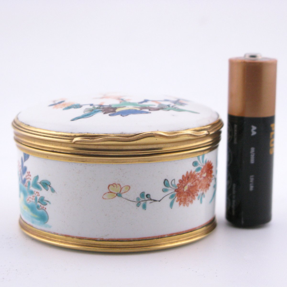 Chantilly Porcelain Snuff Box Gold Mounts Kakiemon Colours Chinoiserie French 18th Century-photo-6