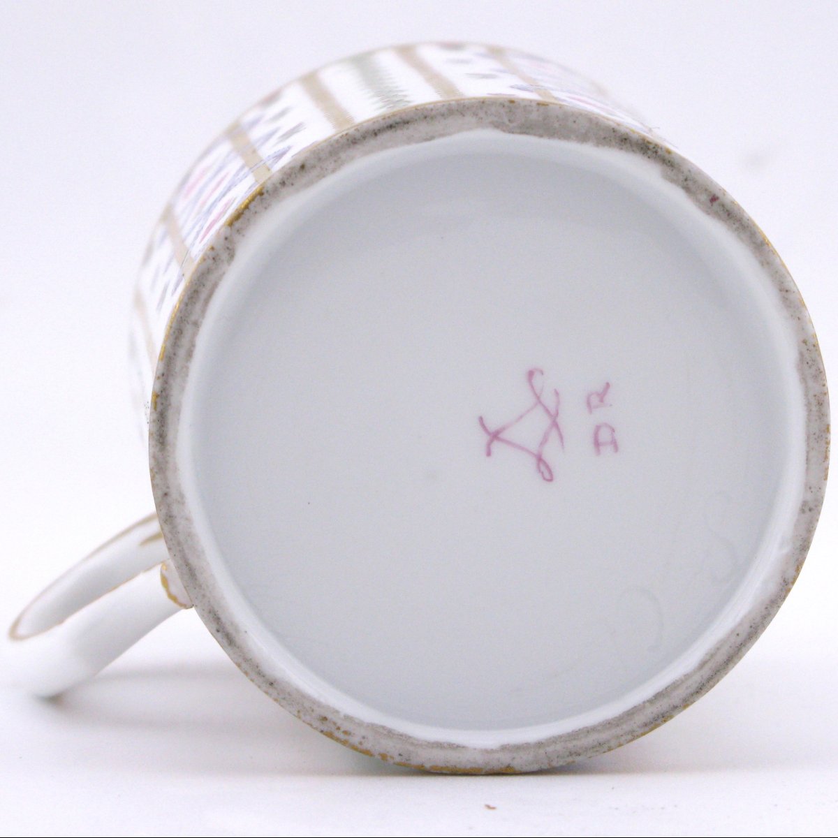 Tasse et soucoupe en porcelaine dure de Sèvres (époque précoce, vers 1777)-photo-8