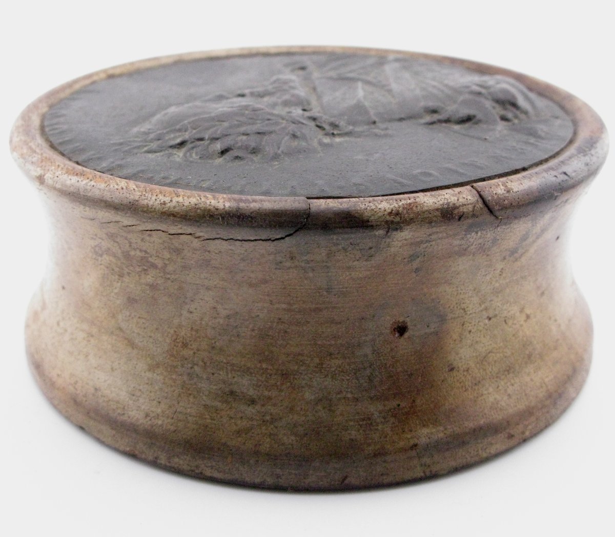 Plaque ou médaillon en bronze à l'effigie d'Henri IV, roi de France et de Navarre-photo-4