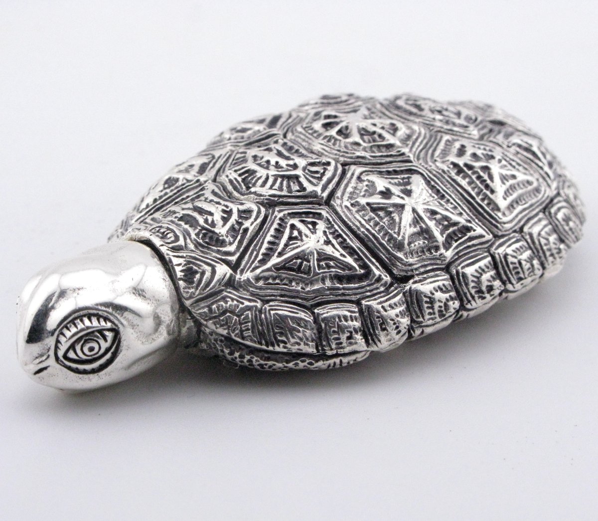 Flacon à parfum ancien en argent d'exportation chinois, Wang Hing, vers 1920-photo-2