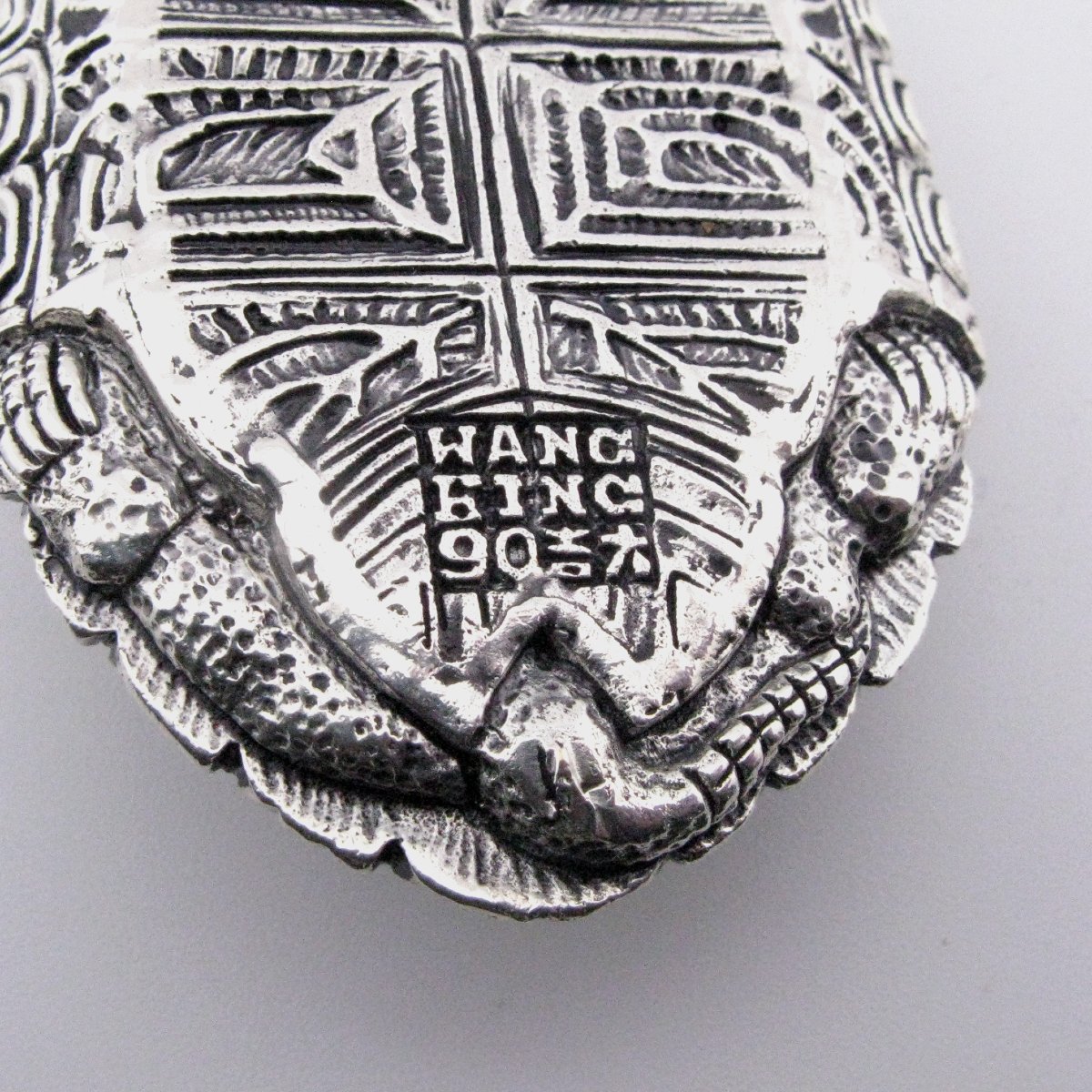 Flacon à parfum ancien en argent d'exportation chinois, Wang Hing, vers 1920-photo-1