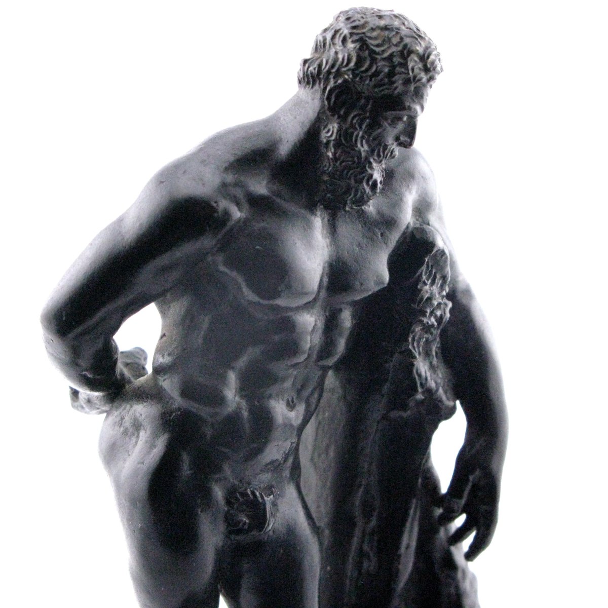 19th-century Bronze Statuette Of The Farnese Hercules-photo-3