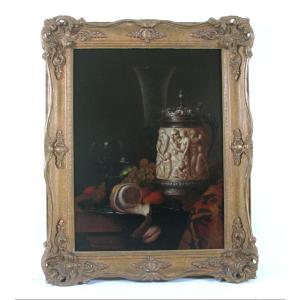 Andreas Gyula Bubarnik (hungarian 1936-2010) Still Life Oil On Panel