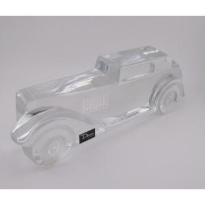 Sculpture de voiture/presse-papier vintage en cristal Daum Marly