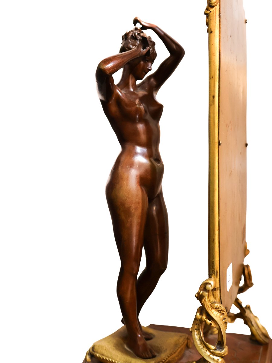 Woman With Mirror, Circa 1890-1910 - émile Pinédo-photo-3