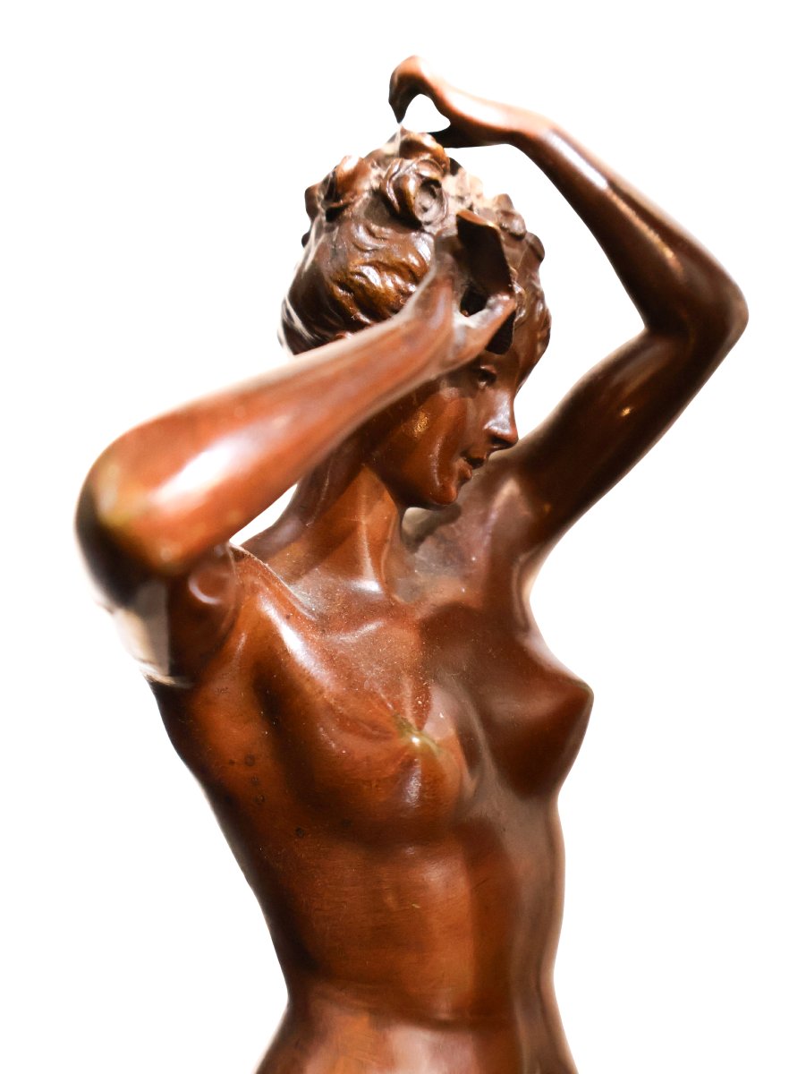 Woman With Mirror, Circa 1890-1910 - émile Pinédo-photo-3