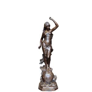Patinated And Gilt Bronze