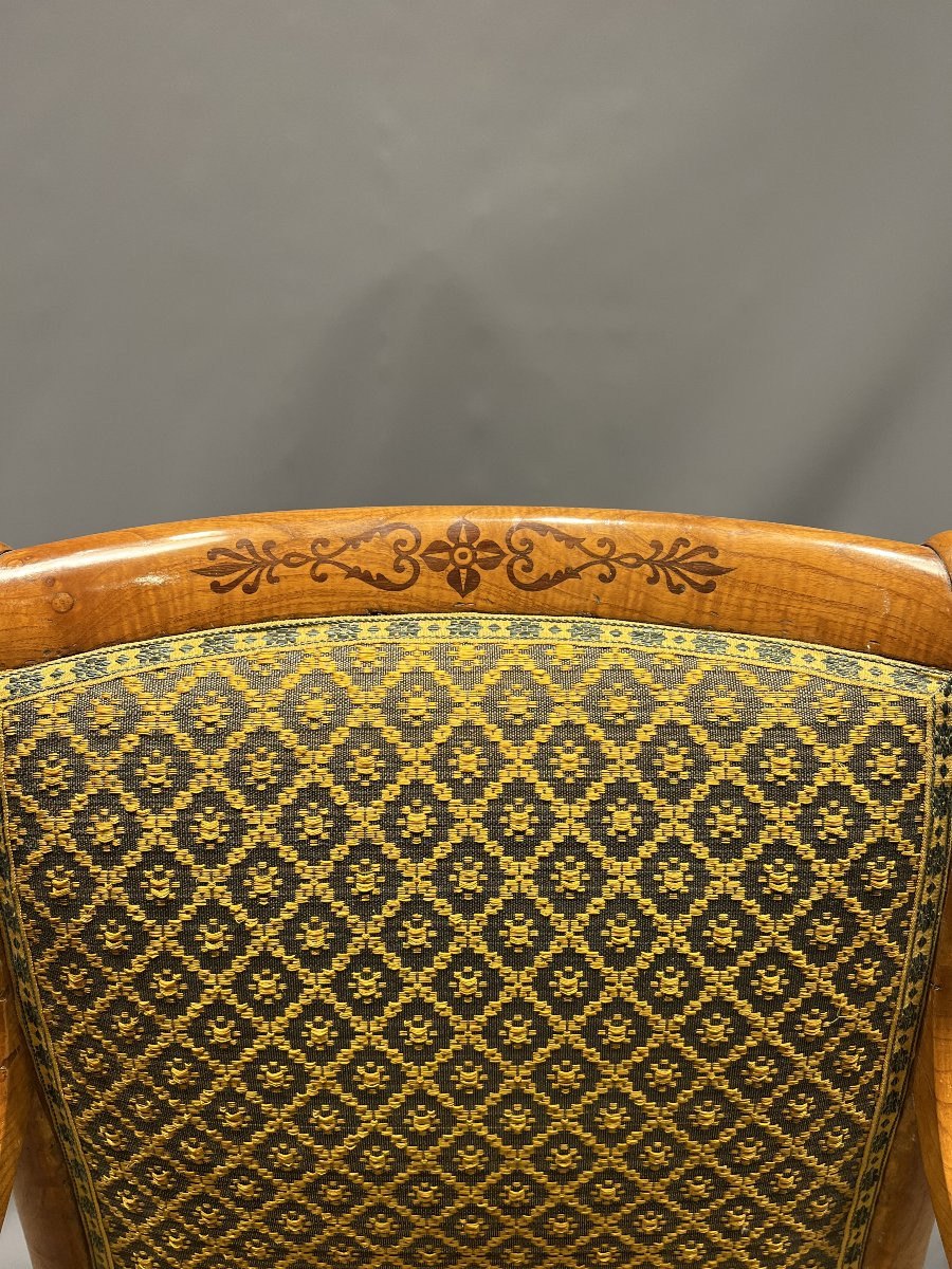 Paire de fauteuils en citronnier -photo-3