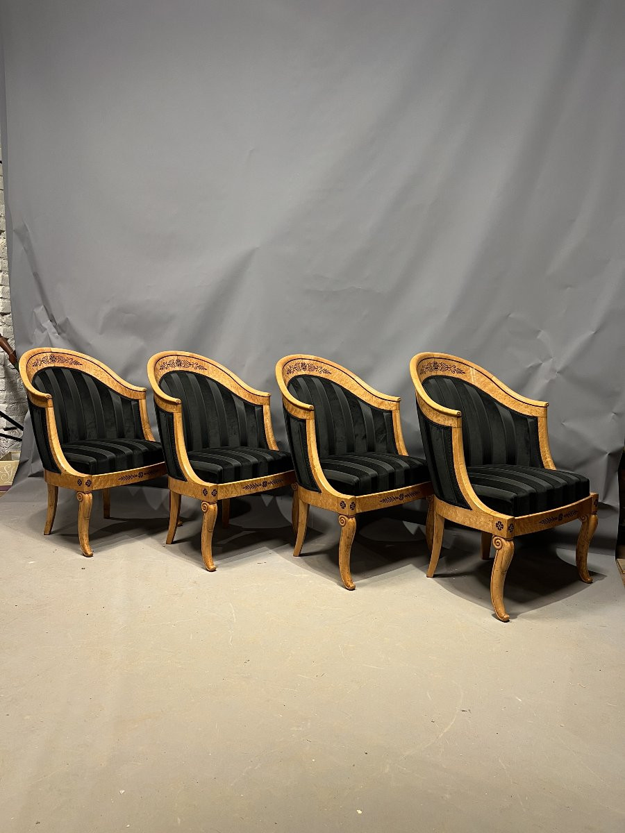 4 Charles X Armchairs-photo-2