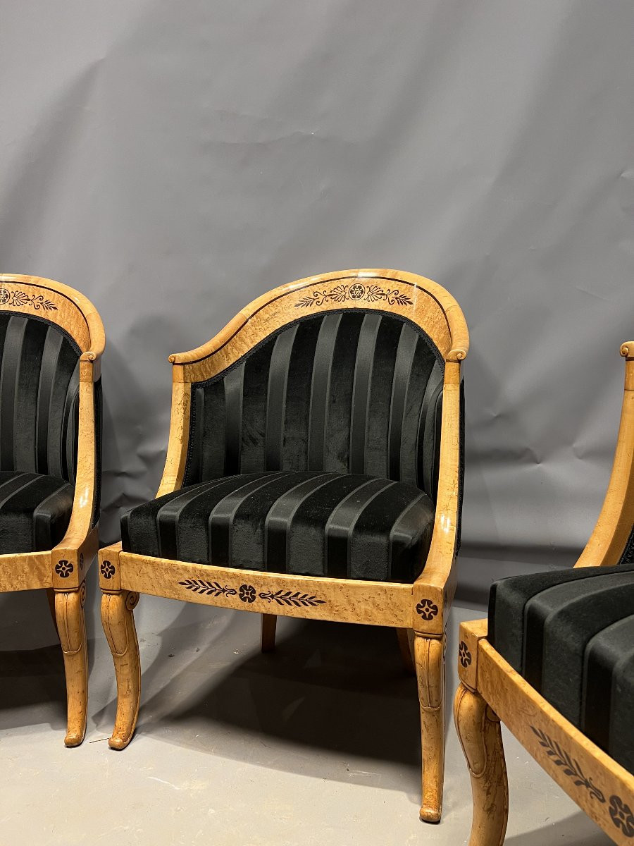 4 Charles X Armchairs-photo-3