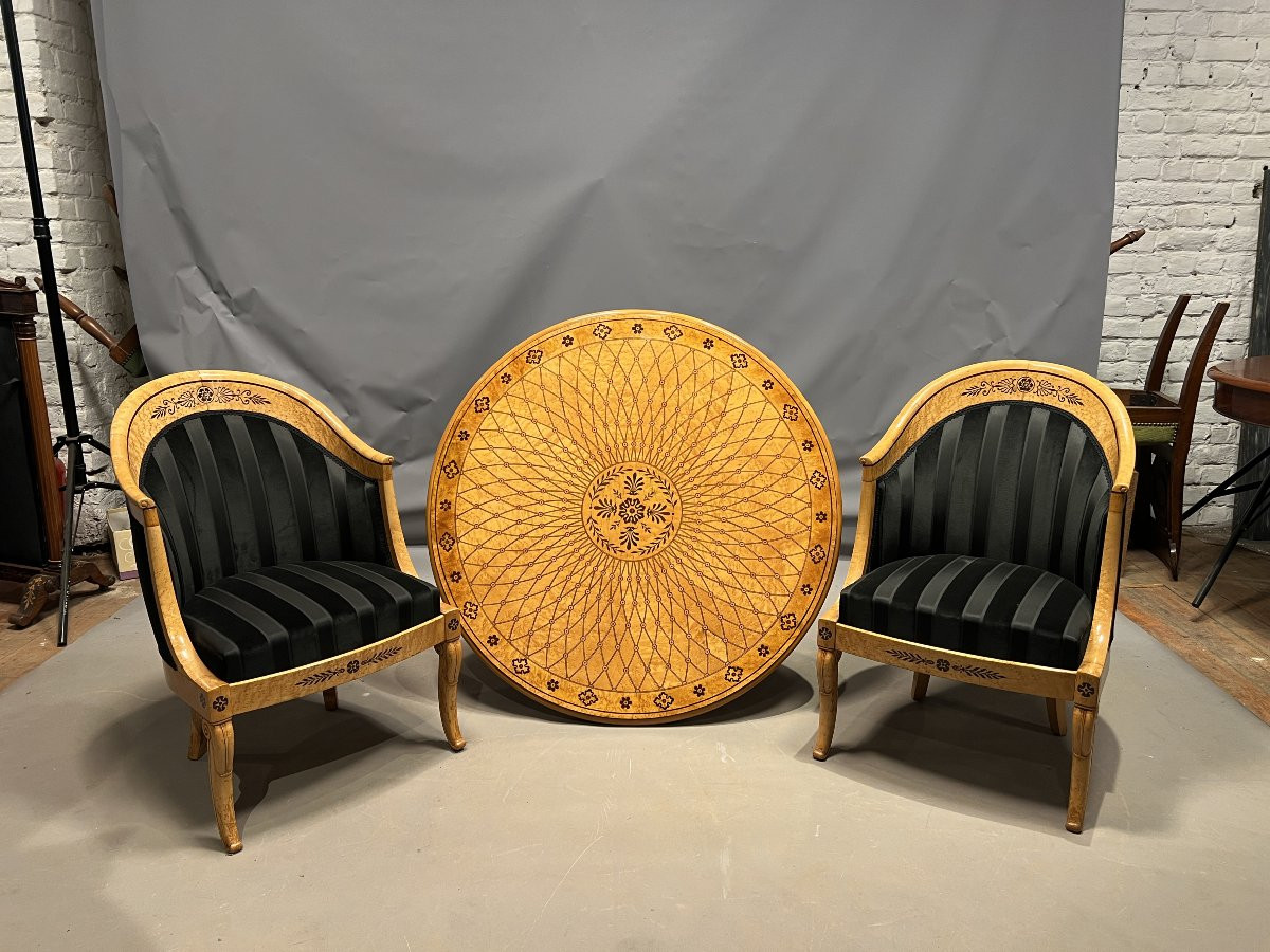 4 Charles X Armchairs-photo-3