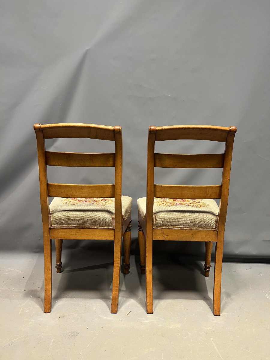 Paire de chaises Charles X -photo-3