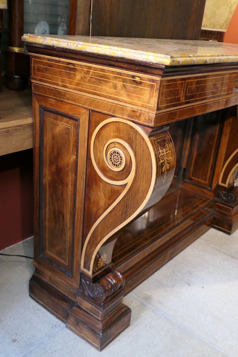 Console Charles X en palissandre -photo-2