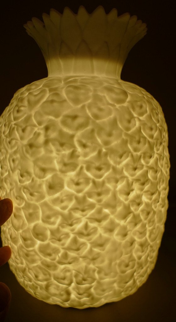 Lampe Veilleuse Ananas En Biscuit De Porcelaine De Limoges-photo-1