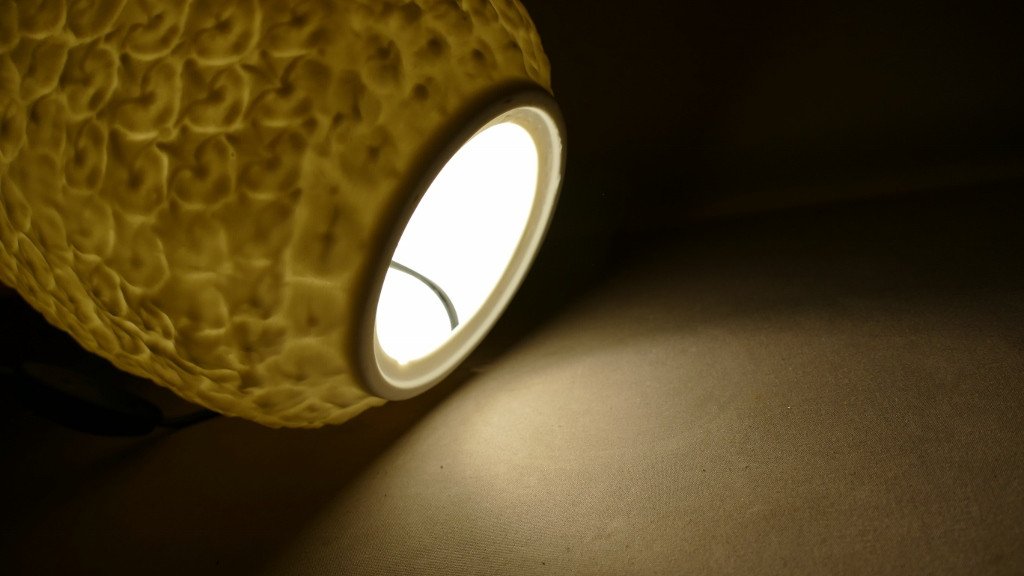 Lampe Veilleuse Ananas En Biscuit De Porcelaine De Limoges-photo-3