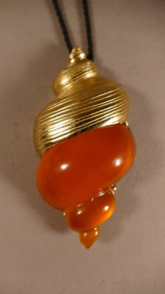 Christian Dior, Shell Necklace Brooch By Robert Goossens, Dune 1987 Perfume Launch