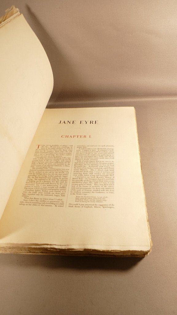1923 Jane Eyre De Charlotte Bronté, Rare Livre 105/425 Litho De Ethel Gabain-photo-3