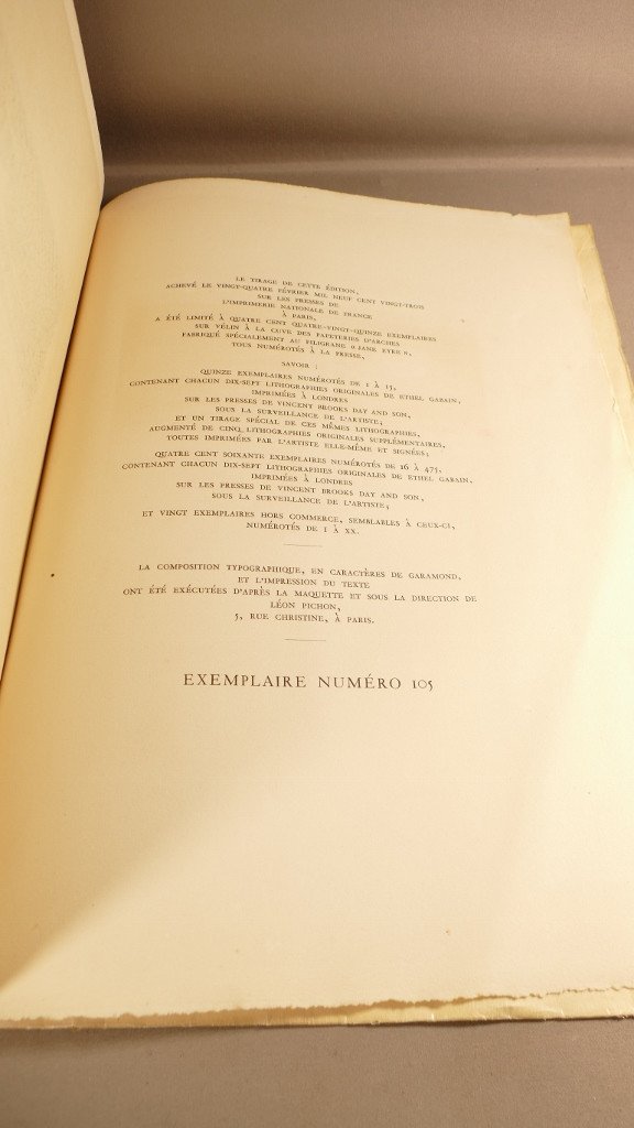 1923 Jane Eyre De Charlotte Bronté, Rare Livre 105/425 Litho De Ethel Gabain-photo-4