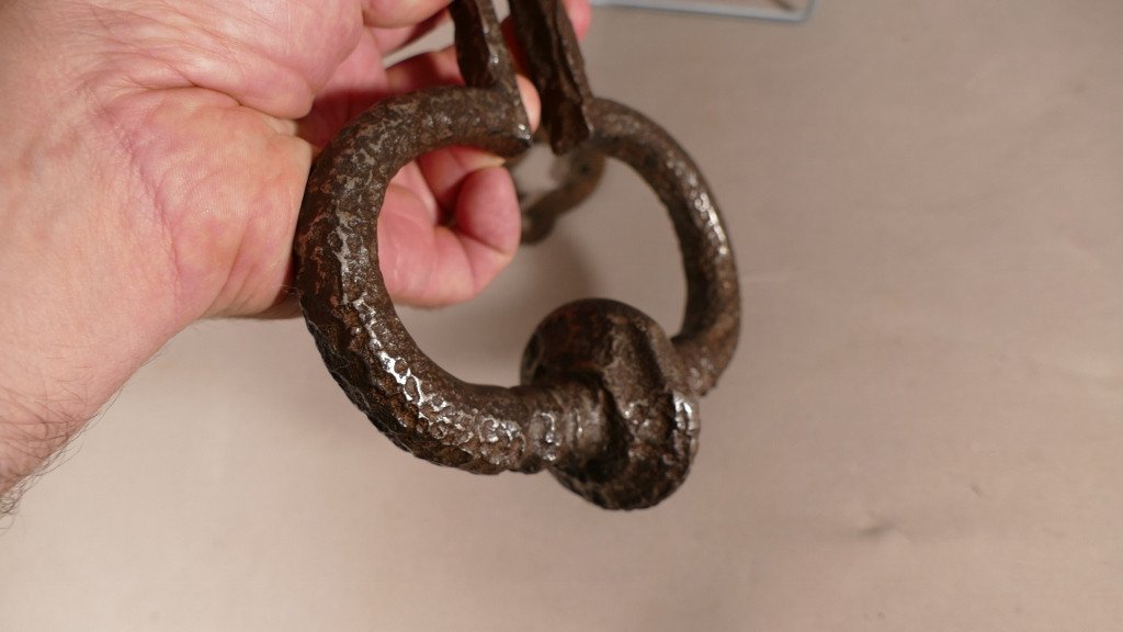 Wrought Iron Door Knocker 18th Century-photo-5