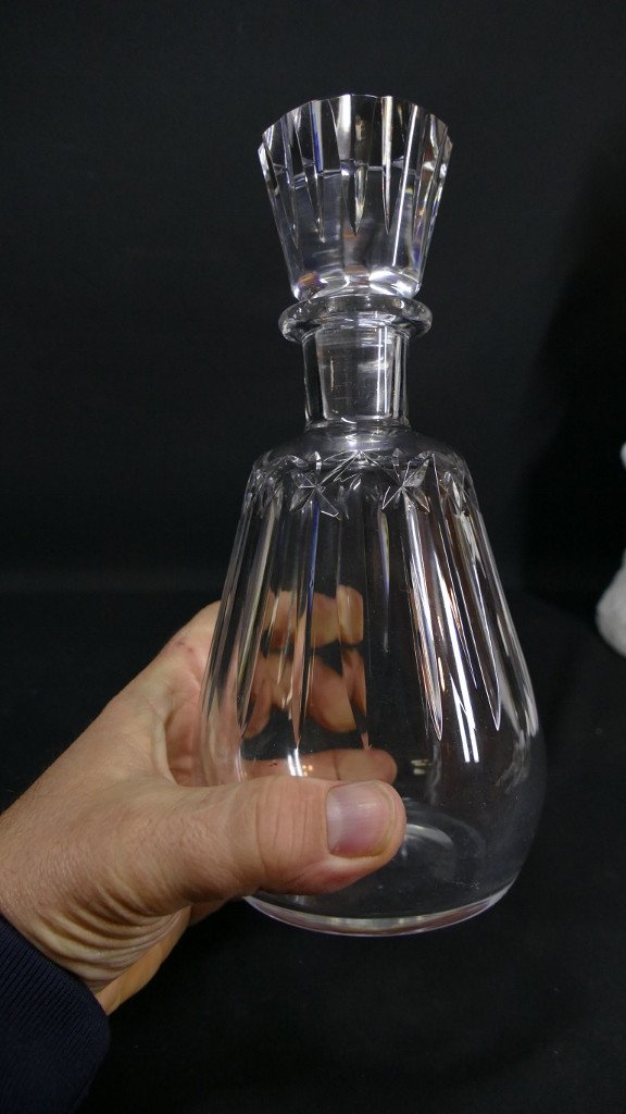 Baccarat Buckingham, Wine Or Cognac Carafe In Cut Crystal, Early 20th Century-photo-2
