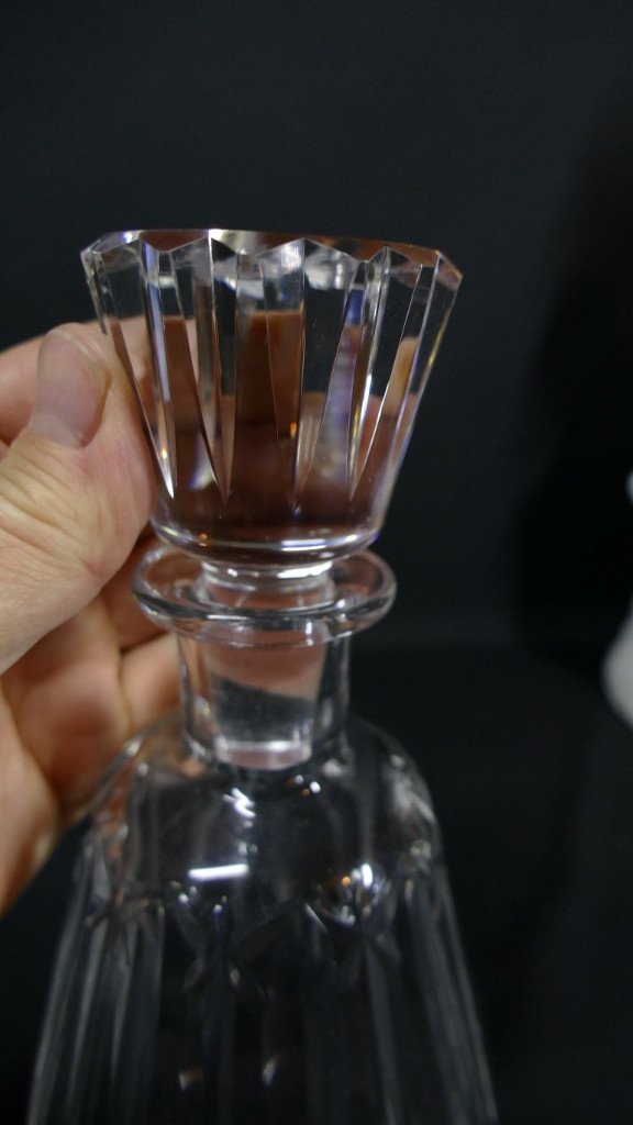 Baccarat Buckingham, Wine Or Cognac Carafe In Cut Crystal, Early 20th Century-photo-4