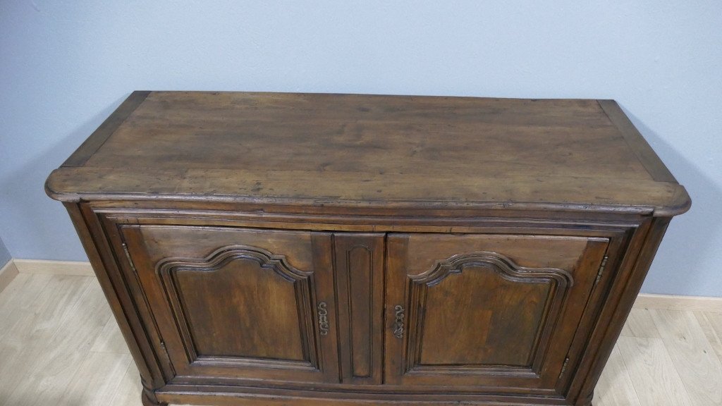 Large Woodwork Or Hunting Buffet In Louis XIV Style Walnut, Late 18th Century-photo-3