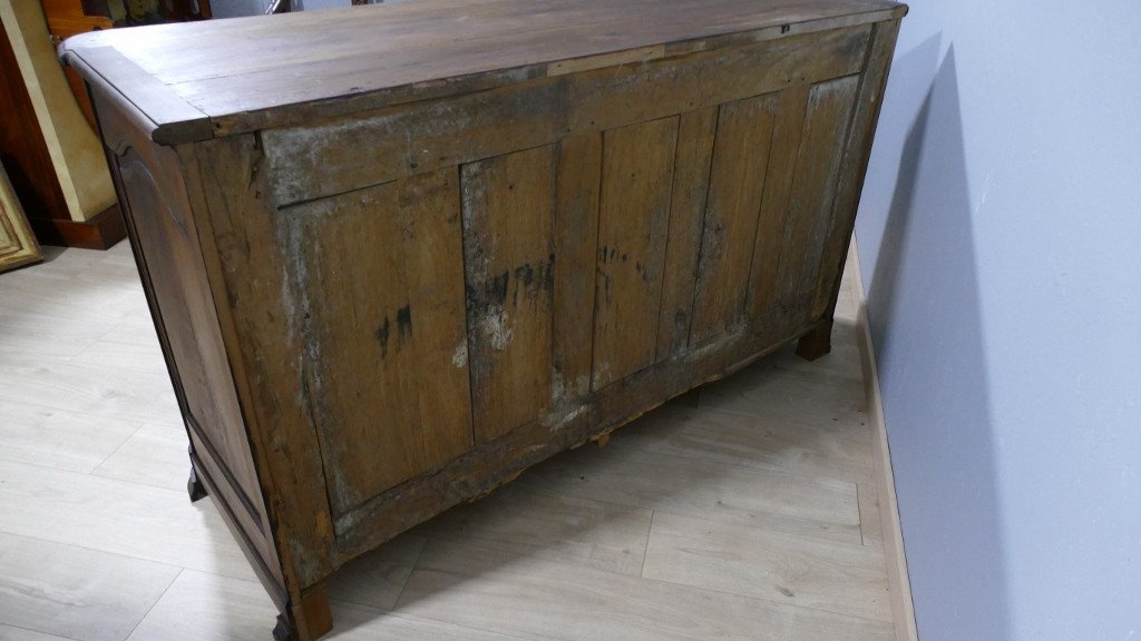 Large Woodwork Or Hunting Buffet In Louis XIV Style Walnut, Late 18th Century-photo-7