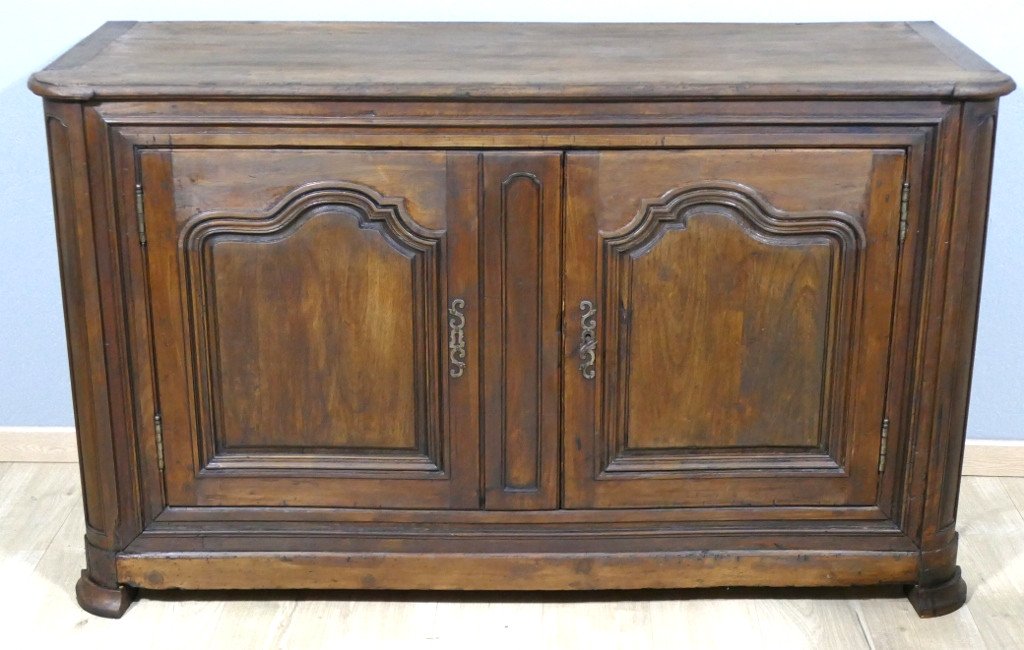 Large Woodwork Or Hunting Buffet In Louis XIV Style Walnut, Late 18th Century
