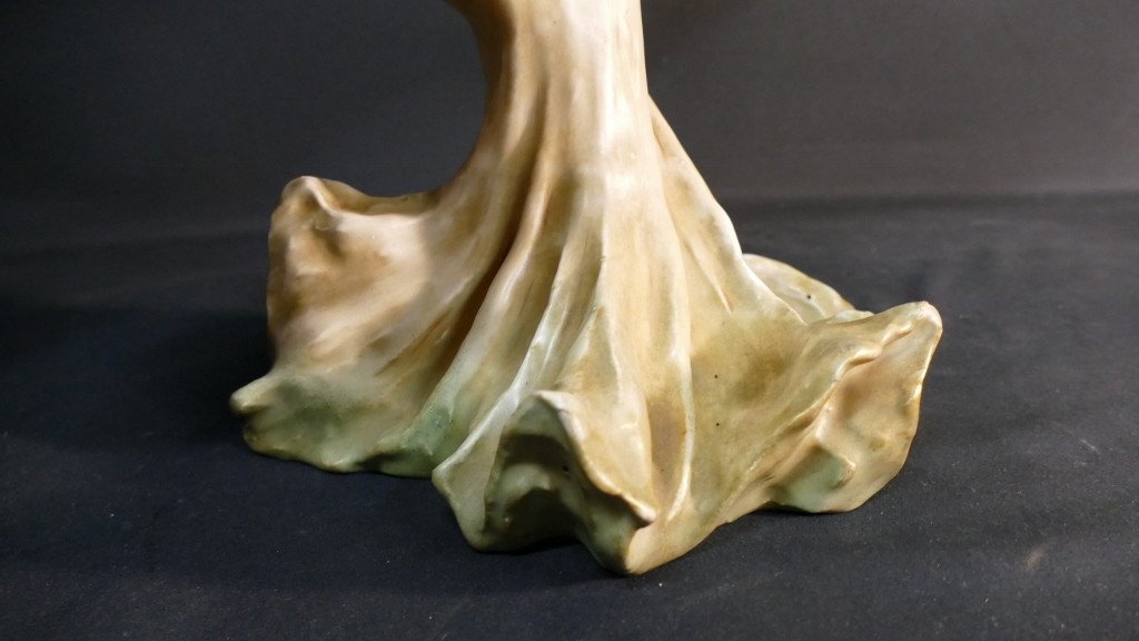 Loïe Fuller Et Amphora, Sculpture En Porcelaine Riessner, Stellmacher & Kessel, Art Nouveau-photo-3