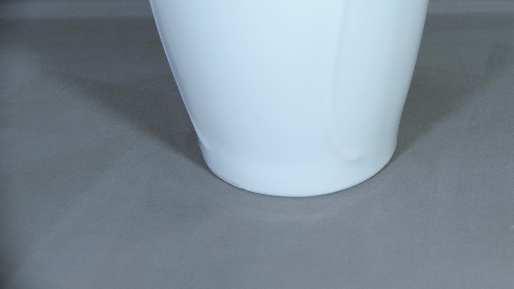 Large Art Nouveau Style Vase In White Limoges Porcelain, Haviland Manufacture-photo-3