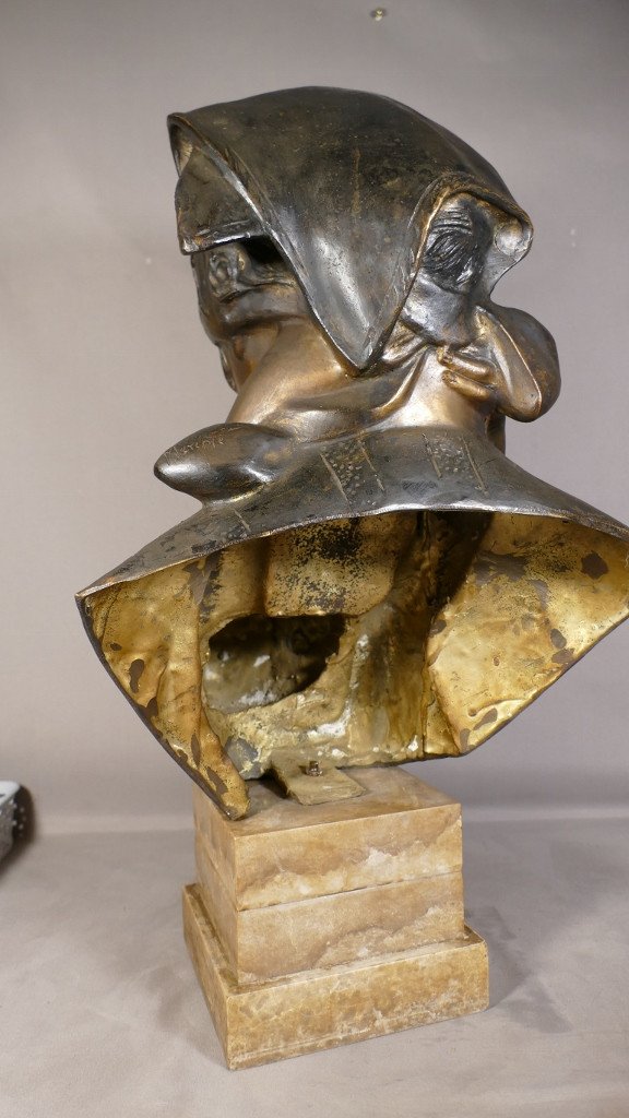 Maternité, Femme Et Enfant Par Antonio Merente, Bronze à La Cire Perdue, époque Début XX ème-photo-4
