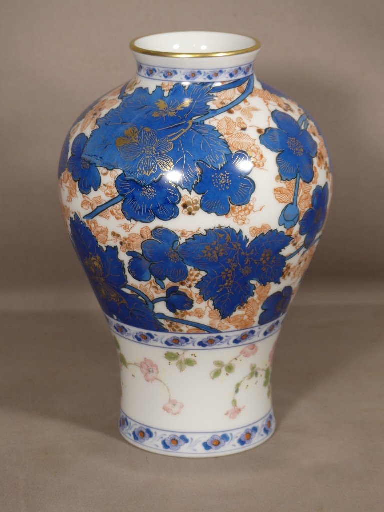 Haviland Dammouse, Rare Limited Edition Vase In Limoges Porcelain